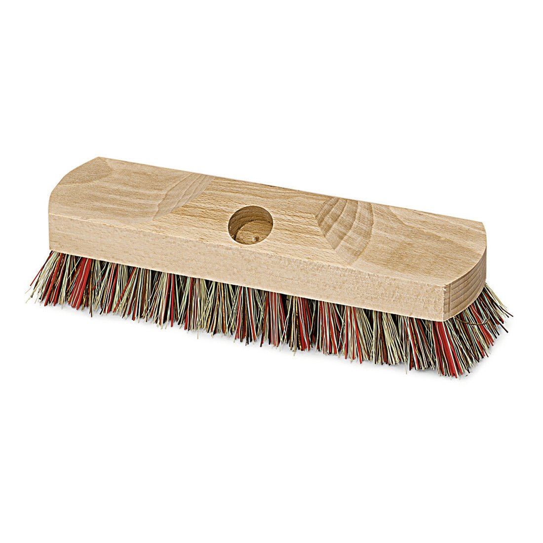 Nölle Profi-borsten syraskrubbare Union/Elaston, 23 cm, från Nölle Profi Brush borst- & penselteknik e.K., har extra hårda, flerfärgade borst och ett centralt hål för skaftfäste - idealisk för professionell rengöring vid hög belastning.