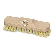 Die Nölle Profi-Bürste 22 cm Schrubber mit Bart, hart, von Nölle Profi Brush Bürsten- & Pinseltechnik e.K., hat steife Borsten und einen Gewindesockel zur einfachen Befestigung des Stiels - perfekt für die gründliche Reinigung.