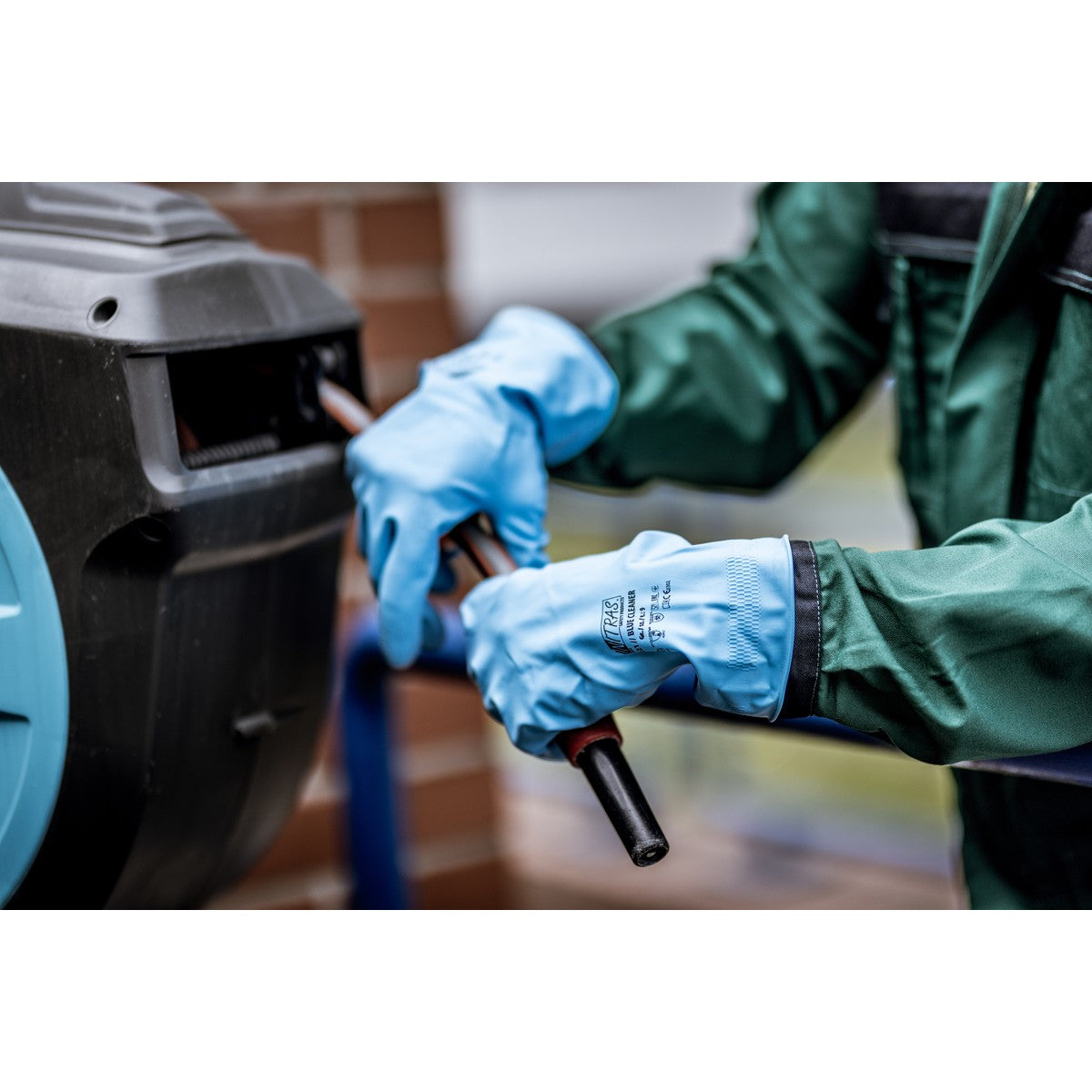 NITRAS BLUE CLEANER, kemikaliehandskar, blå