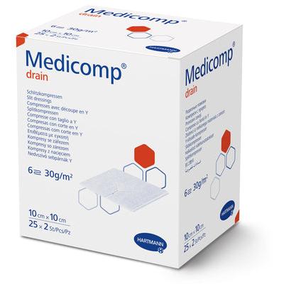 Medicomp dr st 10x10 S306f | Förpackning (50 stycken)