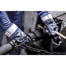 NITRAS nitrilhandskar, vit/blå