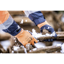 NITRAS SOFT GRIP W, vinterhandskar, orange / mörkblå