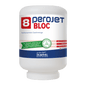 En vit behållare från DR.SCHNELL GmbH & Co. KGaA PEROJET BLOC 8 diskmaskinsrengöringsmedel för kommersiella diskmaskiner, ekologisk (4 kg patron) med en röd-blå etikett och produktinformation på tyska på framsidan.