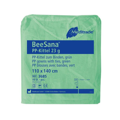BeeSana® PP klänning skyddsrock för personal och besökare 10-pack