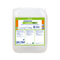 Ein 25 kg durchsichtiger Kunststoffbehälter mit grün-weißem DR.SCHNELL GmbH & Co. KGaA-Etikett für Dr. Schnell PEROTEX EXTRA ECO Geschirrreiniger für gewerbliche Spülmaschinen, mit Produktinformation, Anleitung und Sicherheitssymbolen.
