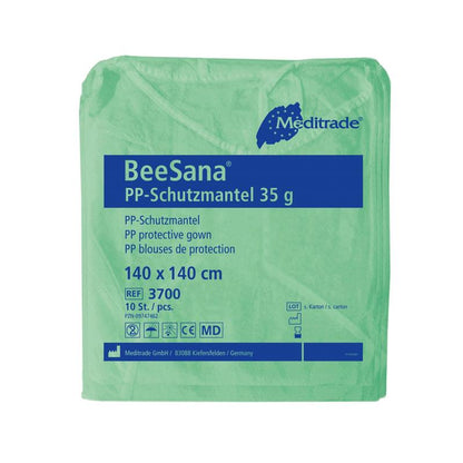 BeeSana® PP klänning skyddsrock för personal och besökare 10-pack