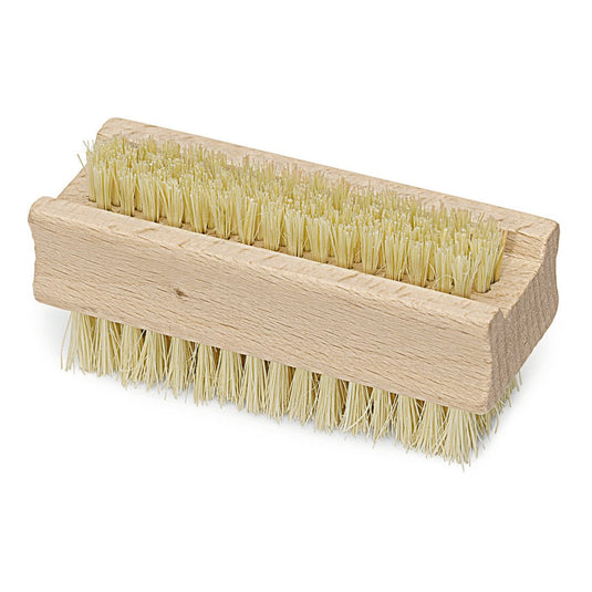 Nölle Profi-borste, dubbelsidig handtvättborste (11 cm), har värmetåliga borststrån av naturfiber på båda sidor och är perfekt för effektiv rengöring av naglar och händer. Varumärke: Nölle Profi Pinsel Bürsten- & Pinseltechnik e.K.