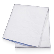 AMPri MED-COMFORT sängskyddsdyna tvättbar 75 x 90 cm, blå/vit | Förpackning (1 st)