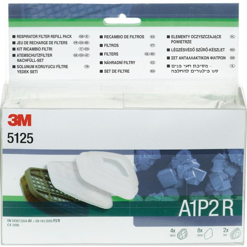 3M™ partikelfilterset, A1P2R 5125 | Kartong (1 set)