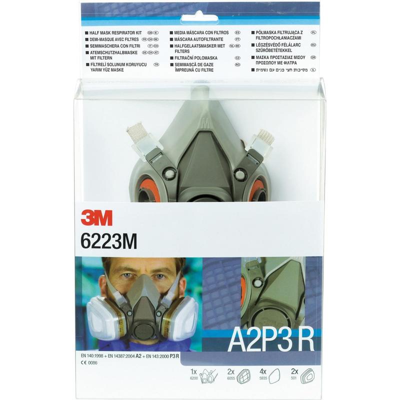 3M™ andningsskydd halvmask set
