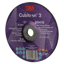 3M™ Cubitron™ 3 slipskiva, 98418, 36+, T27, 180 mm x 7 mm x 22,23 mm, EN, 10/pack, 20 st/PU | Förpackning (10 stycken)