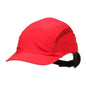 3M™ First Base™ 3 Bump Cap 2030616, klassisk, röd, kort topp, 55 mm | Förpackning (1 st)