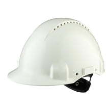 3M™ Hårdhatt, Uvicator, Spärrfäste, Ventilerad, Svettband av plast, Vit, G3000NUV-VI | Förpackning (1 st)