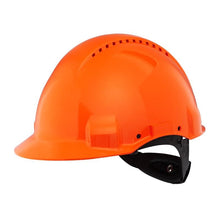 3M™ Hård hatt, Uvicator, Spärrfäste, Ventilerad, Plast Svettband, Orange, G3000NUV-OR | Förpackning (1 st)