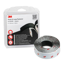 3M™ kardborreband SJ352B, svart, 25 mm x 1,25 m, 4,4 mm, Blister IPC | Förpackning (1 rulle)