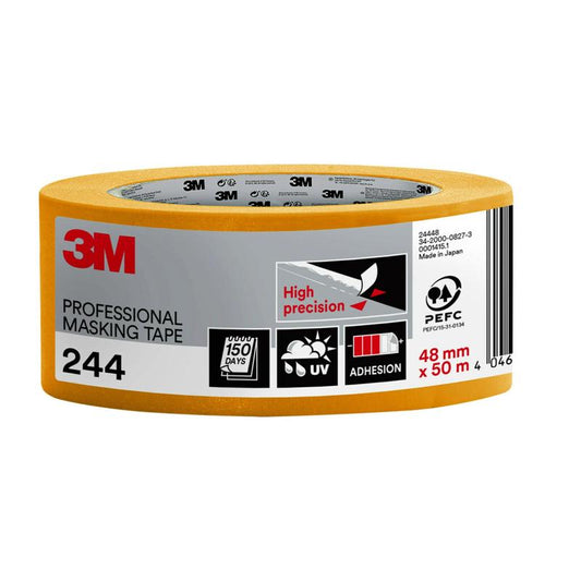 3M™ Painter's Masking Tape 244, 50 m - maskeringstejp för målningsarbete