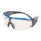 3M™ SecureFit™ 400X skyddsglasögon, blå/grå skalmar, Scotchgard™ anti-dimma/anti-skrapbeläggning (K&N), klar lins, SF401XSGAF-BLU-EU, 20 per förpackning | Förpackning (1 st)