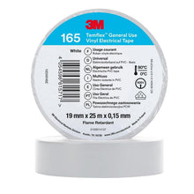 3M™ Temflex™ vinylisoleringstejp 165, vit - elektrisk isoleringstejp