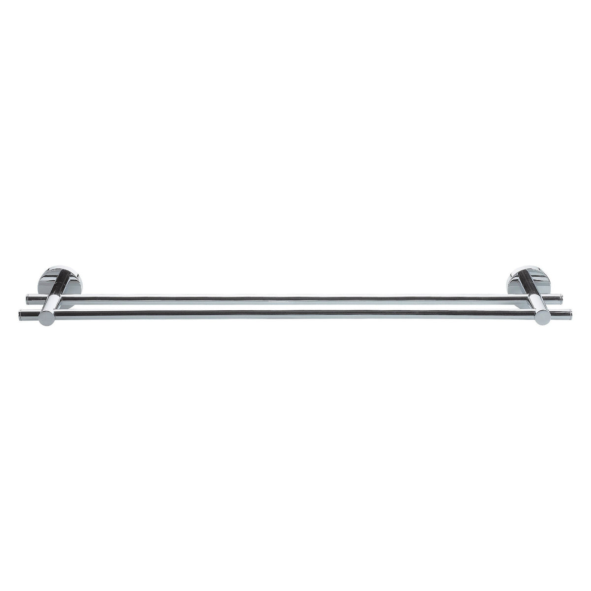 tesa SMOOZ Handtuchhalter ohne Bohren, 2-armig, verchromt, Klebelösung