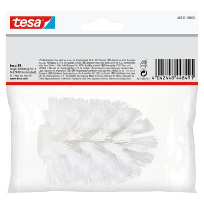 tesa-ersättningshuvud för toalettborste, vit, Deluxxe, Elegaant, Exxcellent, Ekkro, Hukk, Klaam, Loxx, Luup eller Smooz