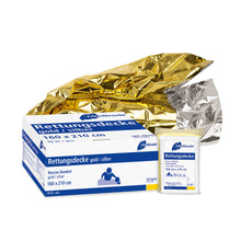 Räddningsfilt, guld/silver, 160 x 210 cm | Förpackning (50 stycken)