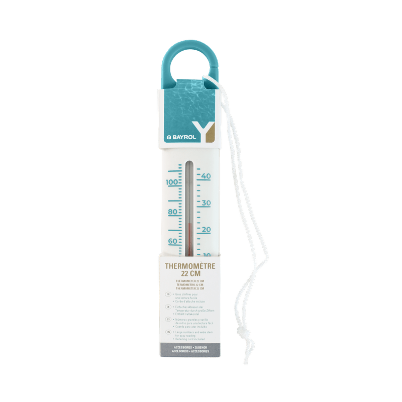 BAYROL termometer 22 cm | Förpackning (1 st)
