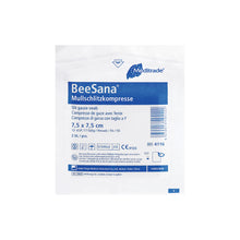 BeeSana® kompress med gasväv, steril, 12-faldig (50 stycken)