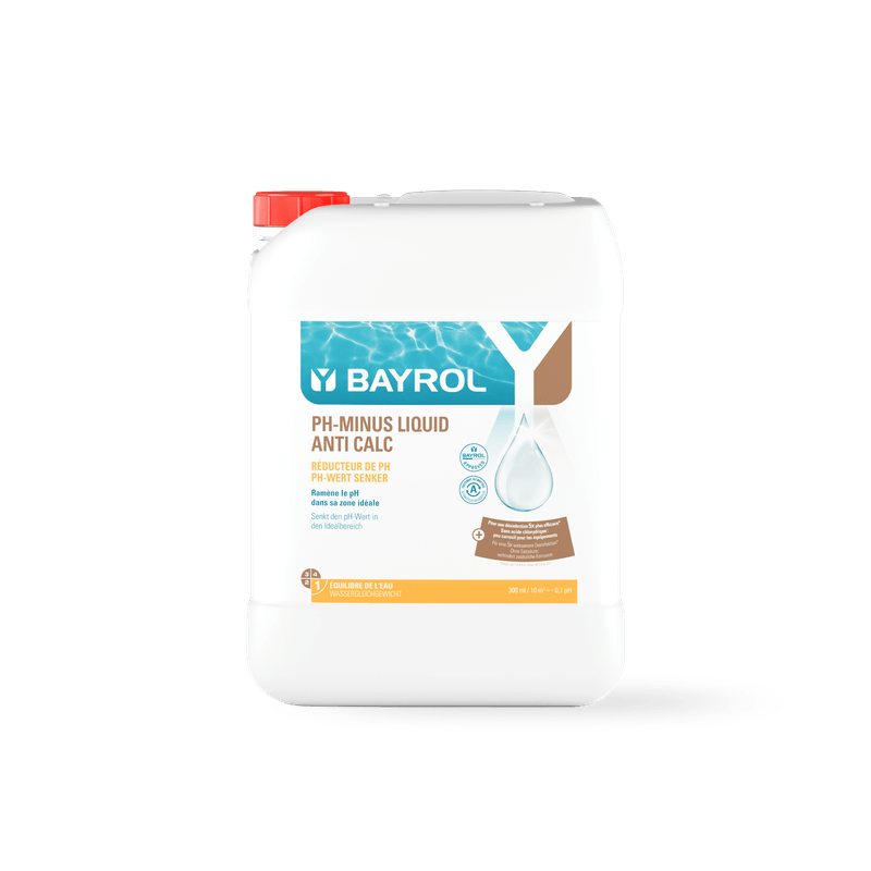 BAYROL pH-Minus Liquid Anti Calc 20 L Koncentrat för att sänka ett pH-värde | Dunk (20 l) 