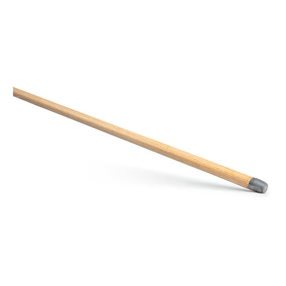 Nölle Profi Brush kvastskaft 24x1.400 mm från Nölle Profi Brush Borst- & Penselteknik e.K. är utrustat med en metallgänga, vilket gör det hållbart och perfekt för dagliga rengöringsuppgifter. Avbildat på vit bakgrund.