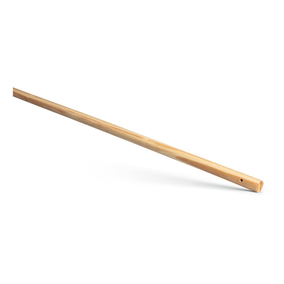 Nölle Profi Brush kvastskaft 24x1.400 mm från Nölle Profi Brush Borst- & Penselteknik e.K. är ett slätt träkvastskaft som avsmalnar i ena änden och har ett litet hål i den andra änden - idealiskt för professionella rengöringsuppgifter.