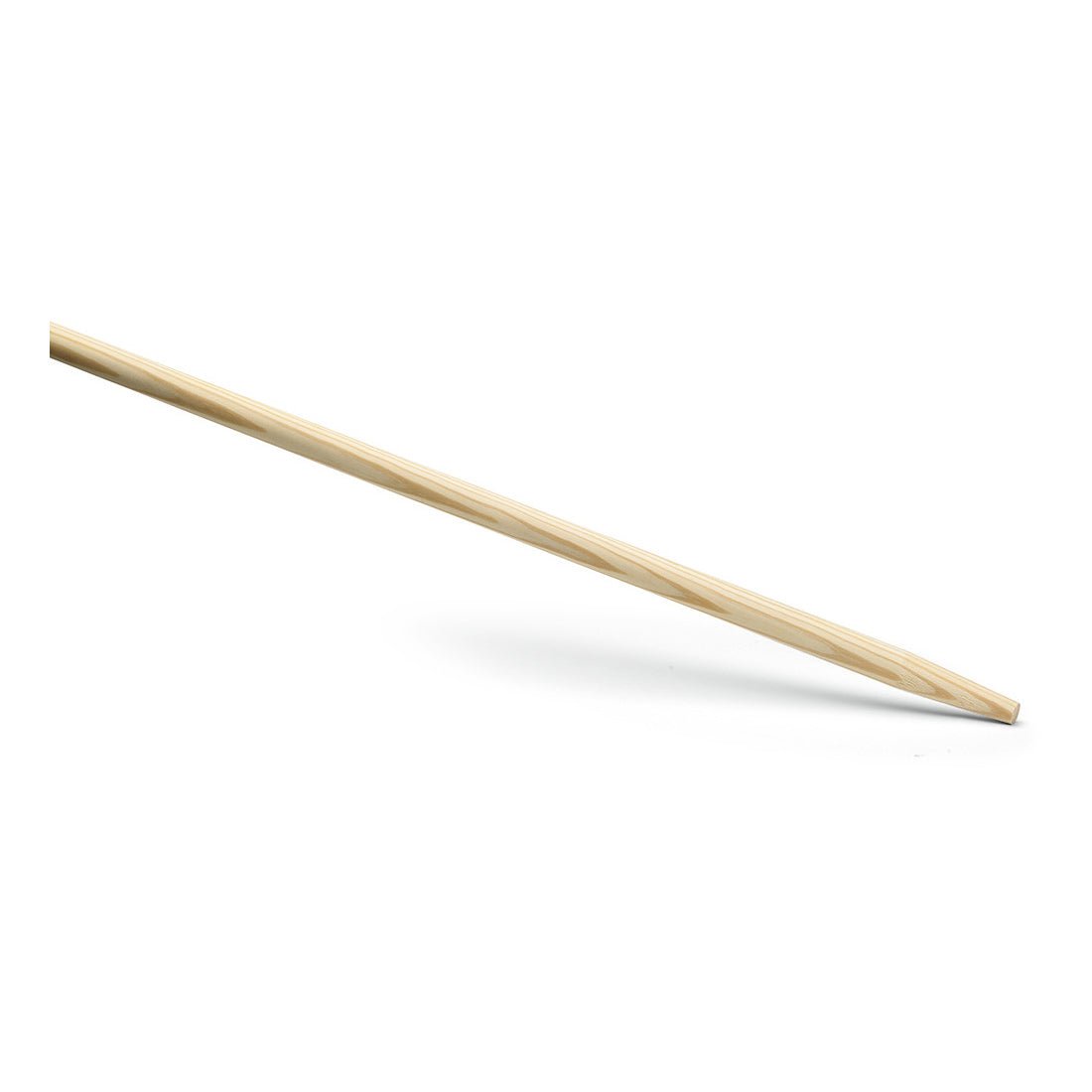 En Nölle Profi Brush enhetsskaft 28x1.600 mm från Nölle Profi Brush Borst- & Penselteknik e.K. ligger snett på en vit bakgrund och betonar den typiska kvaliteten för professionella rengöringsverktygstillbehör.
