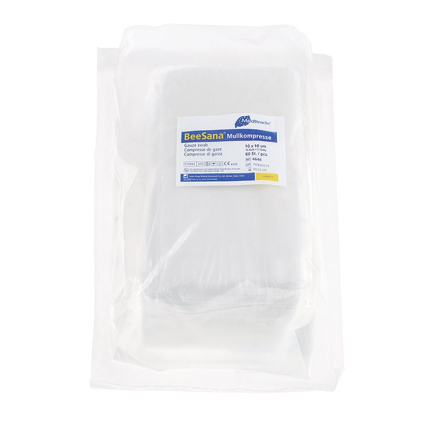BeeSana® gasväv kompress, utan RöKo, steril