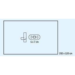 FD PP extremitetsduk 245x320* 3cm* crepe wrap | Förpackning (10 stycken)