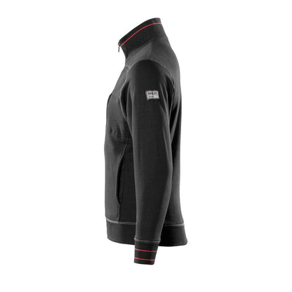 MASCOT® Chania sweatshirt med dragkedja, svart