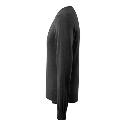 Stickad tröja rund halsad stickad tröja
