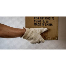 NITRAS bomullsjerseyhandskar, naturlig bomullsjersey | Förpackning (12 par)