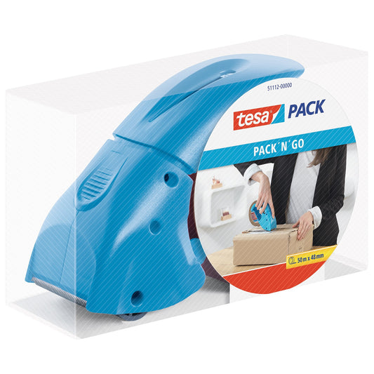 tesapack tejpdispenser Pack' n' Go blå