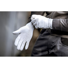 NITRAS bomullsjerseyhandskar, naturlig bomullsjersey | Förpackning (12 par)