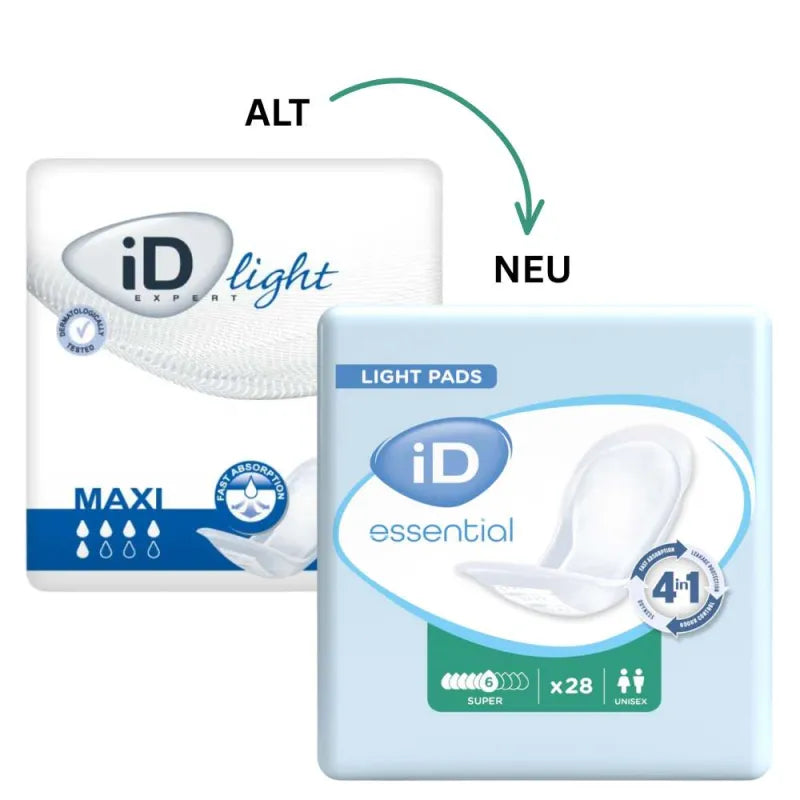 ID Essentail Light Pads bra | Förpackning (28 stycken)