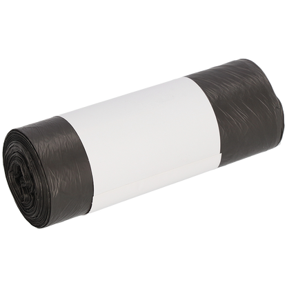 En rulle DEISS soppåsar 490x600 mm av HDPE 30 l från EMIL DEISS KG (GmbH + Co.) med en enkel vit etikett i mitten, avbildad på vit bakgrund.