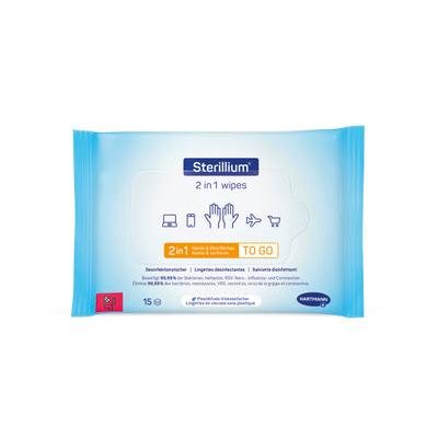 Hartmann Sterillium 2-i-1 våtservetter (15 wipes) DE/AT/CH | Förpackning (1 st)