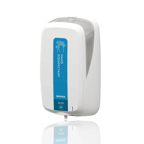 Saraya UD-1600 Desinfektionsmedel & Tvåldispenser (batterier ingår ej) | 1 st