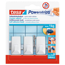tesa Powerstrips Haken S Eckig weiß