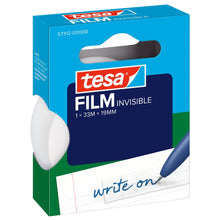 tesafilm 57312 Invisible, hängande vikbar låda, 33 m x 19 mm, mattvit