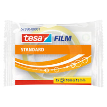 Tesafilm Standard, transparent, i flowpack, 10 m x 15 mm