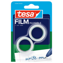 tesafilm INVISIBLE, mattvit, i blisterförpackning, 10 m x 19 mm