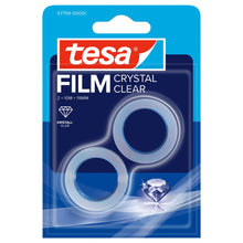 tesafilm CRYSTAL CLEAR, transparent, kristallklart i blisterförpackning, 10 m x 19 mm