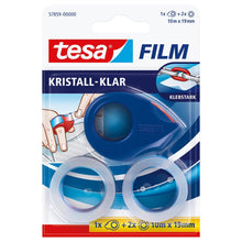tesafilm 57859 Mini-tejpdispenser med 2 rullar tesafilm Crystal Clear, genomskinlig