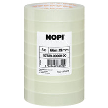 tesa NOPI transparent självhäftande film, 66 m x 19 mm