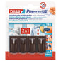 tesa Powerstrips Vario-Gardinenhaken braun